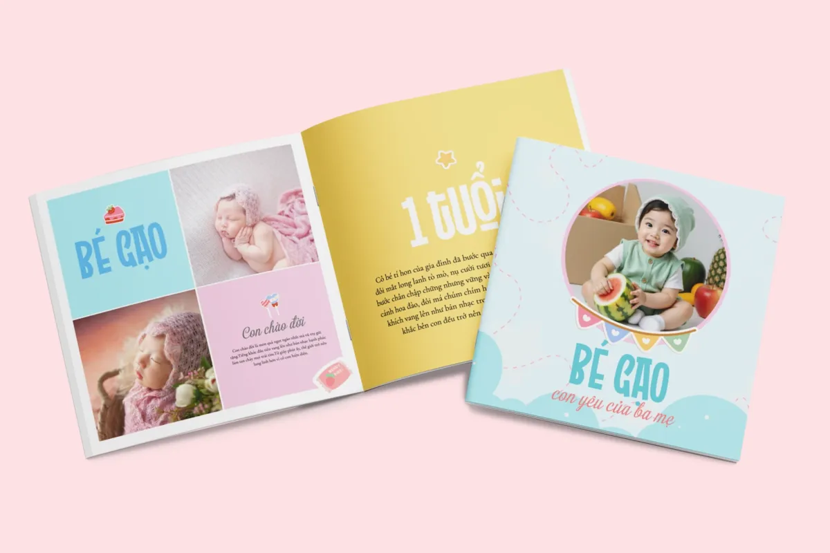 Tổng hợp các mẫu photobook cho bé đẹp và ý nghĩa